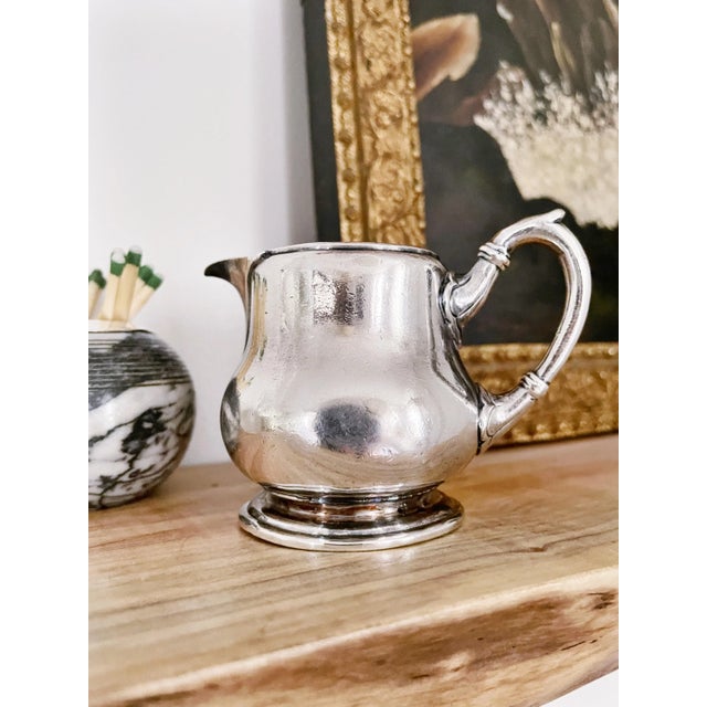 Antique Silver Plated Creamer From Hotel Tyrol in Innsbruck For Sale In New York - Image 6 of 7