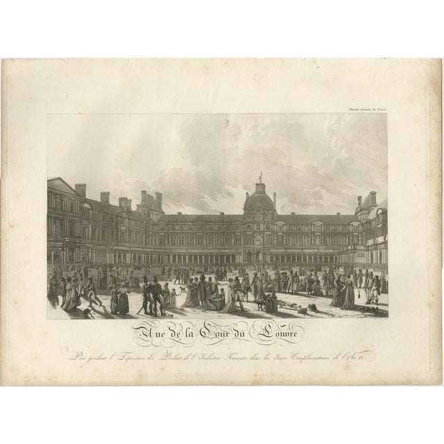 Louis-Pierre Baltard, Louvre Cour Carrée Exhibition, 1803, Paper For Sale - Image 3 of 12