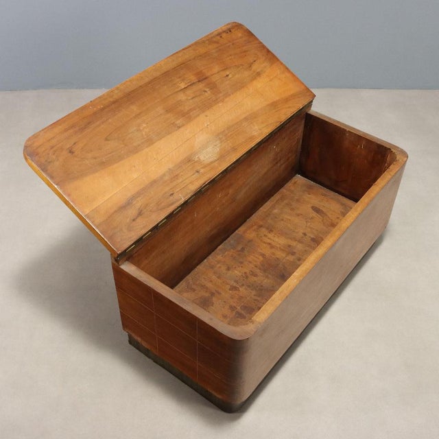 Vintage Chest in Walnut, 1940s For Sale - Image 3 of 10