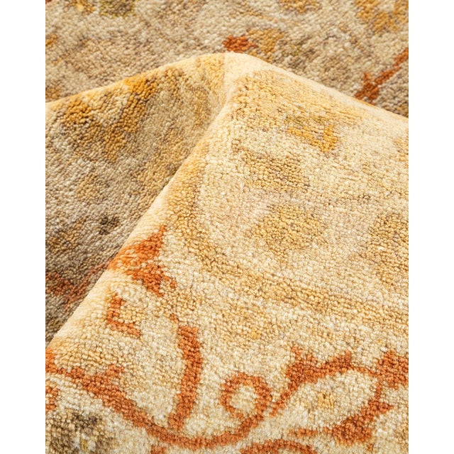 Textile Mogul, One-of-a-Kind Hand-Knotted Area Rug - Ivory, 4' 2" x 5' 10" For Sale - Image 7 of 8