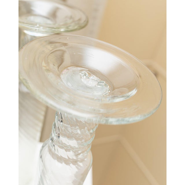 Glass Candleholders in Murano Glass by Franco Moretti, Italy, 1960s, Set of 2 For Sale - Image 7 of 11