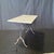 Classic and versatile French marble top gray cafe table or writing desk with a classic Provincial iron base. Marble is a...