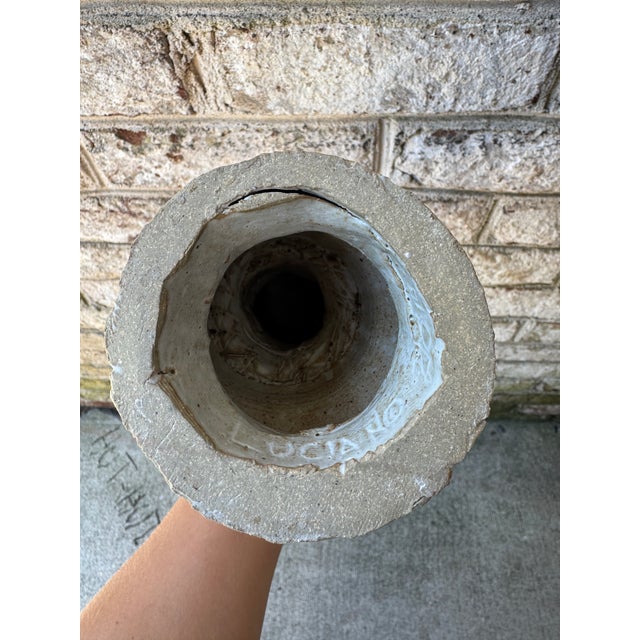 Off White Ceramic Pottery Vase For Sale - Image 16 of 17