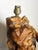 Large Olive Wood Lamp, France, 1960 For Sale - Image 4 of 15