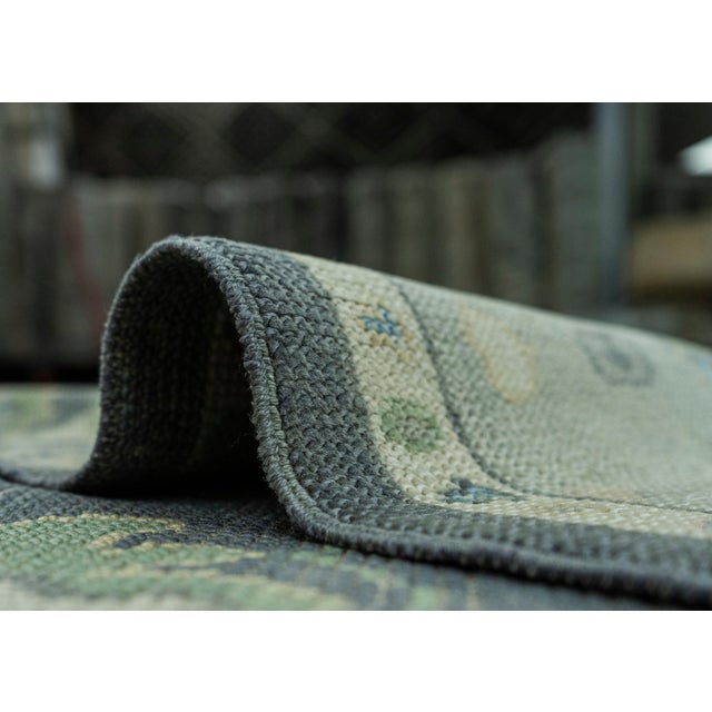 Textile Turkish Oushak Rug 5' x 6'10" #19047 For Sale - Image 7 of 8