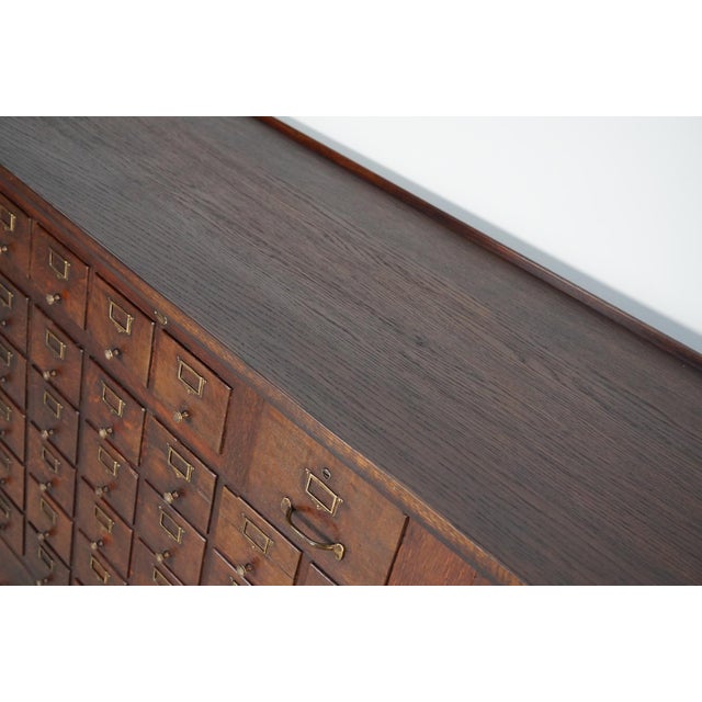 Large French Oak Notary Apothecary Cabinet, 1920s-1930s For Sale - Image 17 of 18