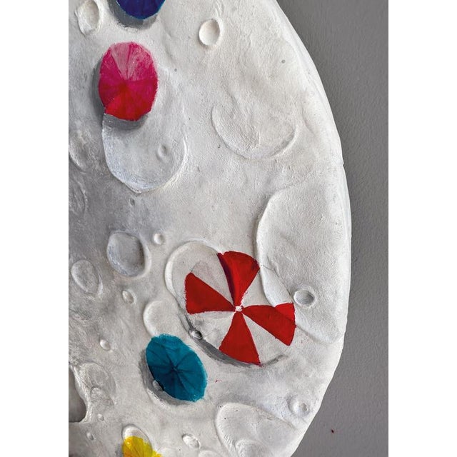 Vera Vizzi, Phase Wall Sculpture with Lunar Texture, 2025, Mixed Media For Sale - Image 6 of 9