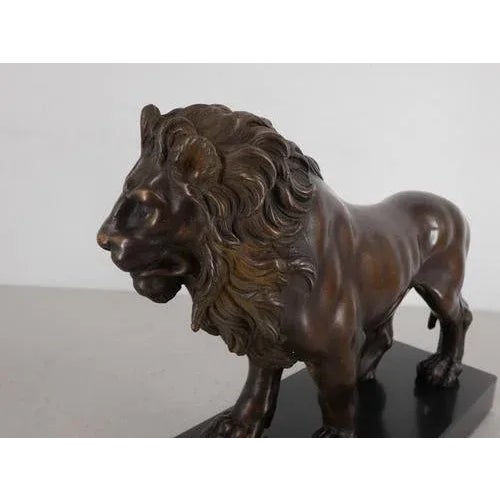 Bronze Reproduction Florentine Lion For Sale - Image 4 of 9