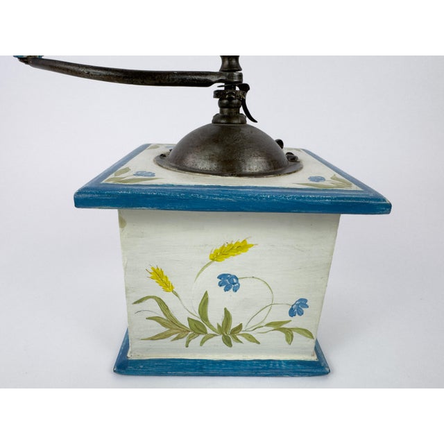 Antique White Peugeot Frères Hand-Painted Coffee Grinder, France, Mid-20th Century For Sale - Image 8 of 15