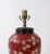 Ceramic Vintage Hand-Painted Red Floral Table Lamp For Sale - Image 7 of 11