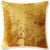 2020s Golden Silk Velvet Throw Pillow 20x20 | Handmade Solid Color Luxury Accent Pillow For Sale - Image 5 of 7