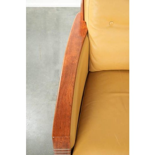 Animal Skin Art Deco Decoforma Series Frank Armchairs in Yellow Cowhide from Schuitema, Set of 2 For Sale - Image 7 of 16