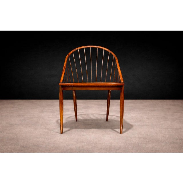 Joaquim Tenreiro Curva Chair in Rosewood & Caning, Joaquim Tenreiro, 1960s For Sale - Image 4 of 14