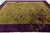 1920s Antique 1920s Art Deco Chinese Rug in Chartreuse Olive and Imperial Violet 9x12 For Sale - Image 5 of 12