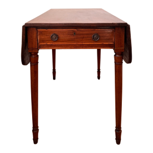 Neo Classical Mahogany Drop Leaf Table