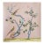 Blush Pink Chinoiserie Garden Mural | Single Panel Hand-Painted Wall Art For Sale