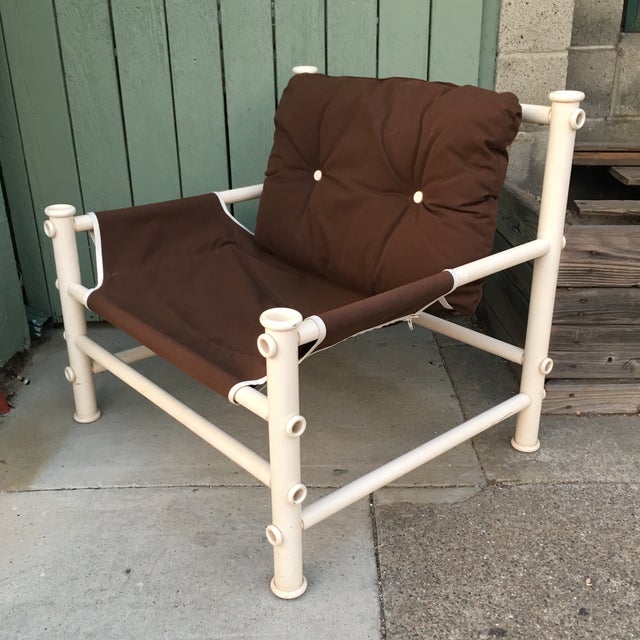 Vintage PVC Pipe Lounge Chair Chairish