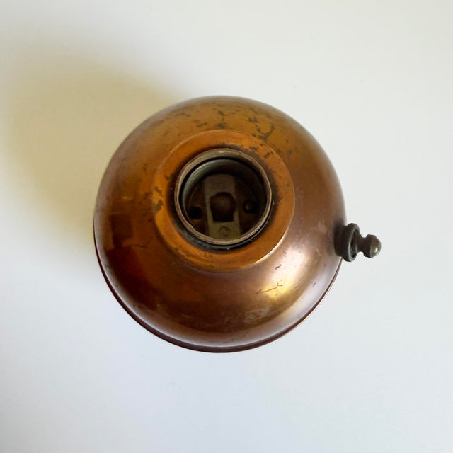 Ruth Gerth for Chase Modernist Copper "Glow Lamp", Parts Only, 1930s For Sale - Image 9 of 13