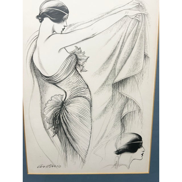 Mid-Century Modern Antonio Lopez - Lithograph, 1979- Coty Awards, Ralph Lauren For Sale - Image 3 of 5