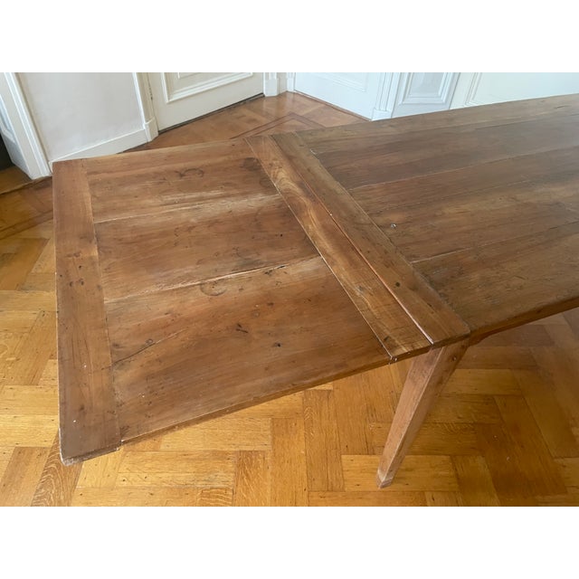 French Extendable Dining Table in Cherrywood For Sale - Image 6 of 18