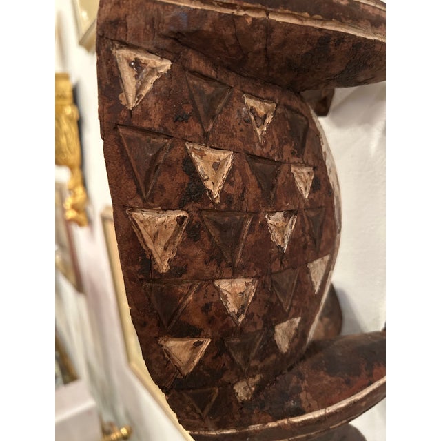 African African Hand Carved Animal Wall Sculpture For Sale - Image 3 of 11
