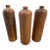 Antique Dutch Salt Glazed Stoneware Gin Bottles. Made in Mid-1800s. For Sale