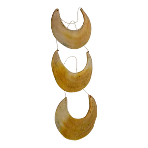 Antique Ethnic Tribal Kina Crescent Shell Necklaces Papua New Guinea Set of 3