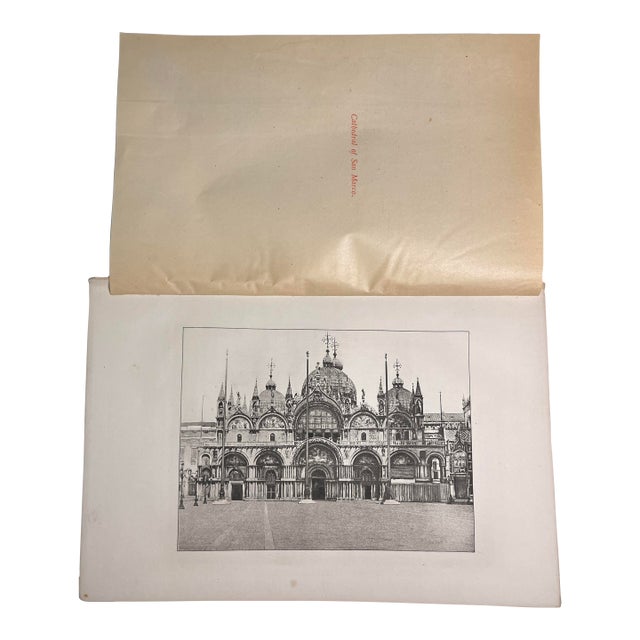 Antique Venice San Marco Print For Sale
