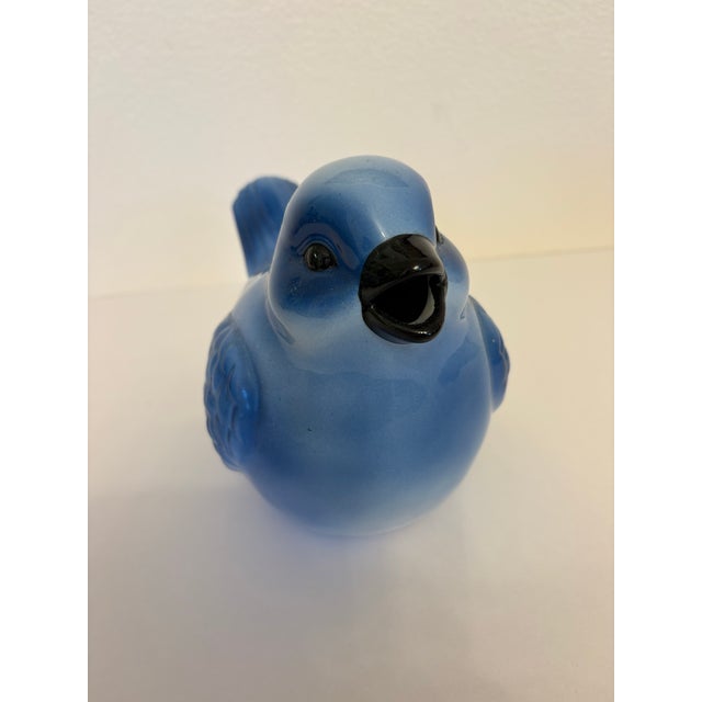 Vintage Chinoiserie Blue Bird Teapot For Sale - Image 4 of 5