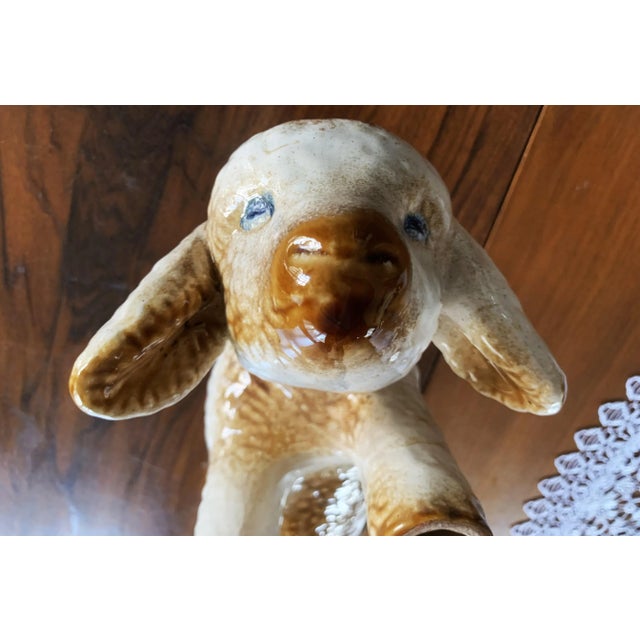 Large Ceramic Lamb or Sheep Figurine, 1960s For Sale - Image 4 of 12