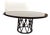 McGuire Furniture Custom Macassar Starburst Dining Table, 63 Inches For Sale