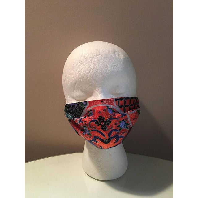 Hermès Handmade Hermes Collections Imperiales Silk Scarf Surgical Face Mask For Sale - Image 4 of 8
