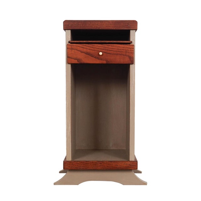 Brown Danish Oak Cabinet, Denmark, 1960s For Sale - Image 8 of 8