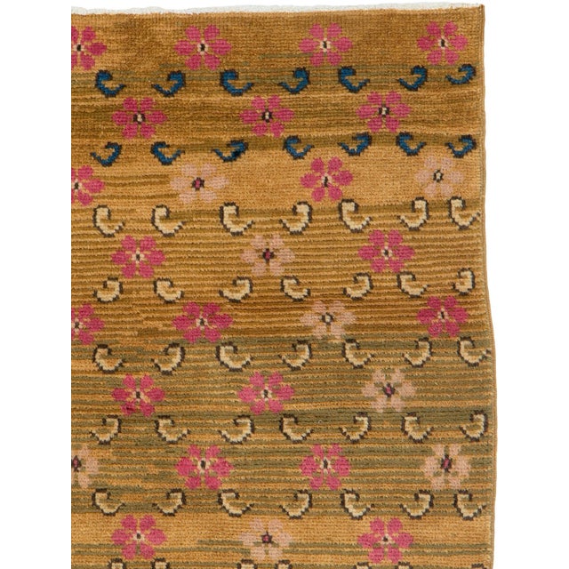 A vintage Turkish Anatolian rug from the mid-20th century. Measures: 2' 9" x 6' 2"