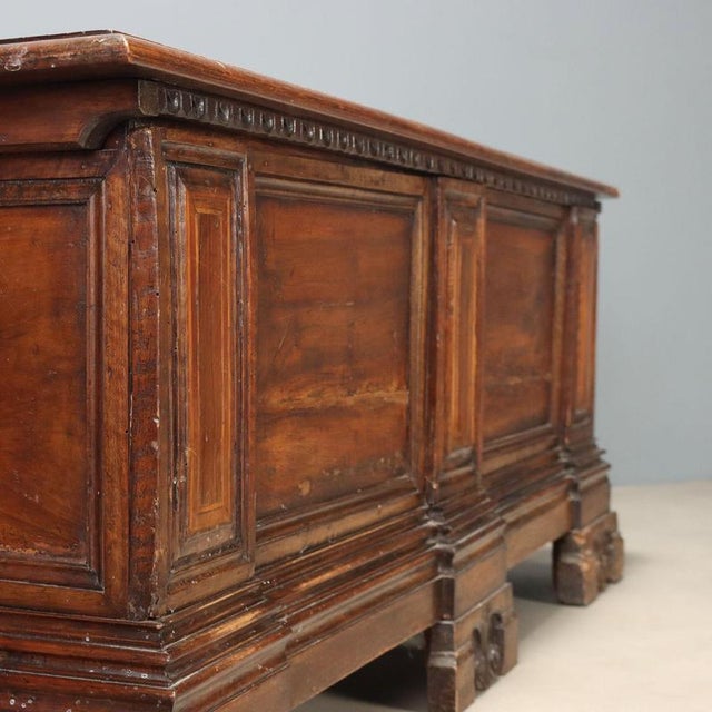 Wood 18th Century Baroque Walnut Chest For Sale - Image 7 of 13
