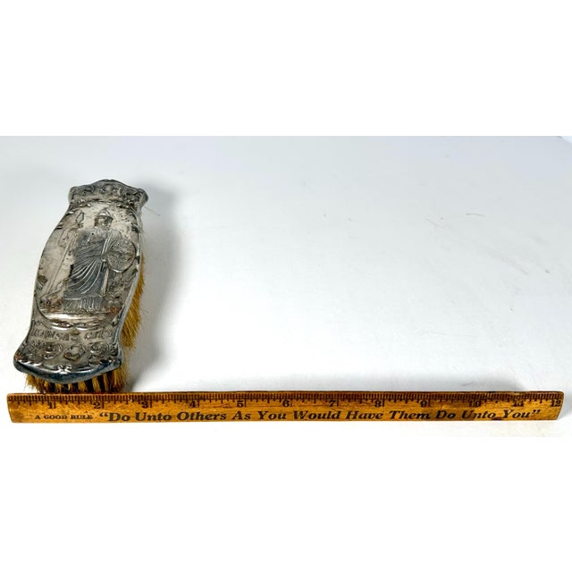 Art Nouveau Silverplated Clothes Brush: Priest of Pallas Kansas City 1909 For Sale - Image 10 of 10