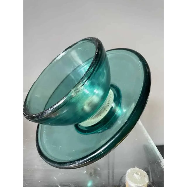Large Electric Glass Pylon Insulator, 1950 For Sale - Image 4 of 9