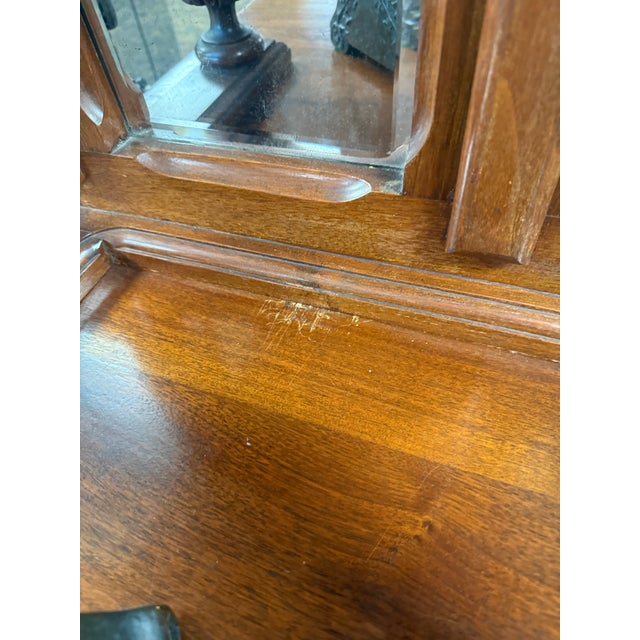 19th Century Victorian Renaissance Revival Sideboard With Mirror & Etagère For Sale - Image 13 of 16