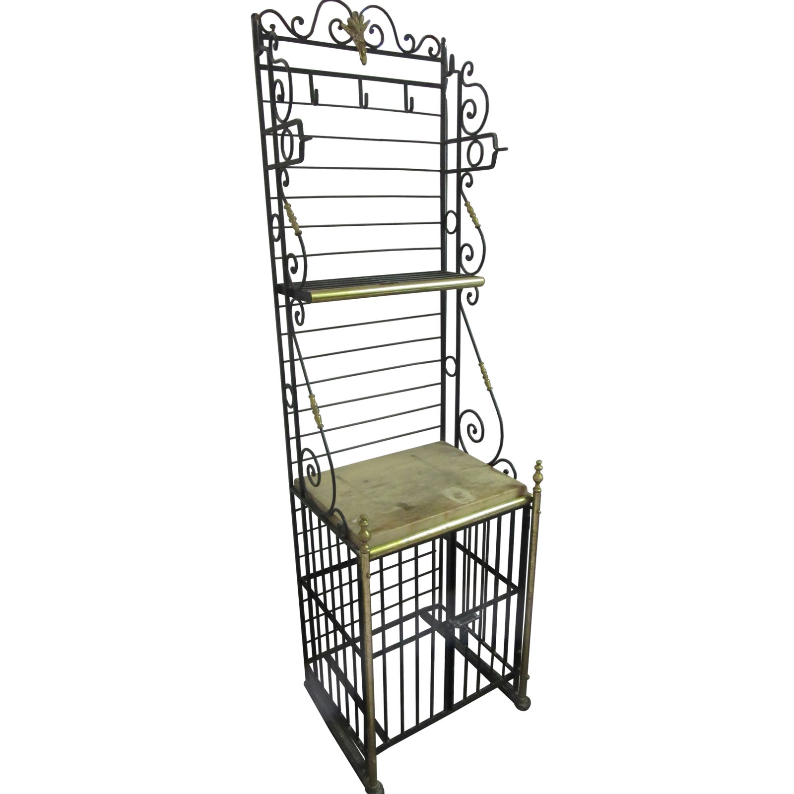 Antique French Wine And Cheese Baker S Rack With Secure Storage Chairish