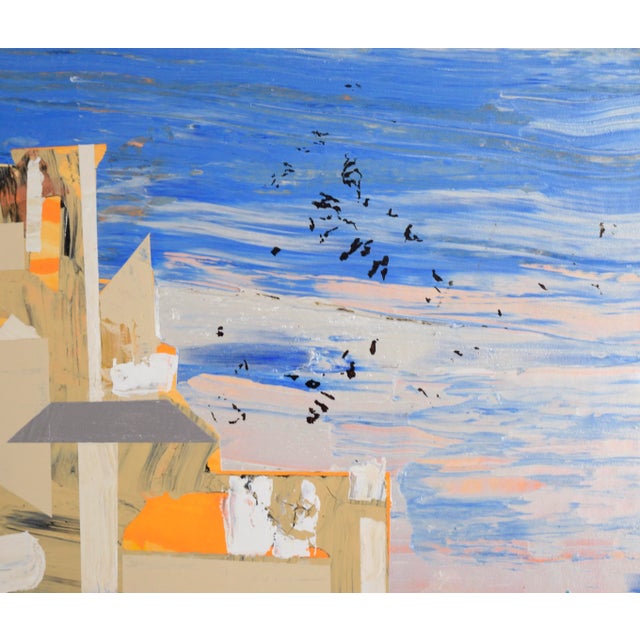 2005 "Mont-Saint-Michel" Abstract Landscape Acrylic Painting by Marc Foster Grant For Sale - Image 4 of 10