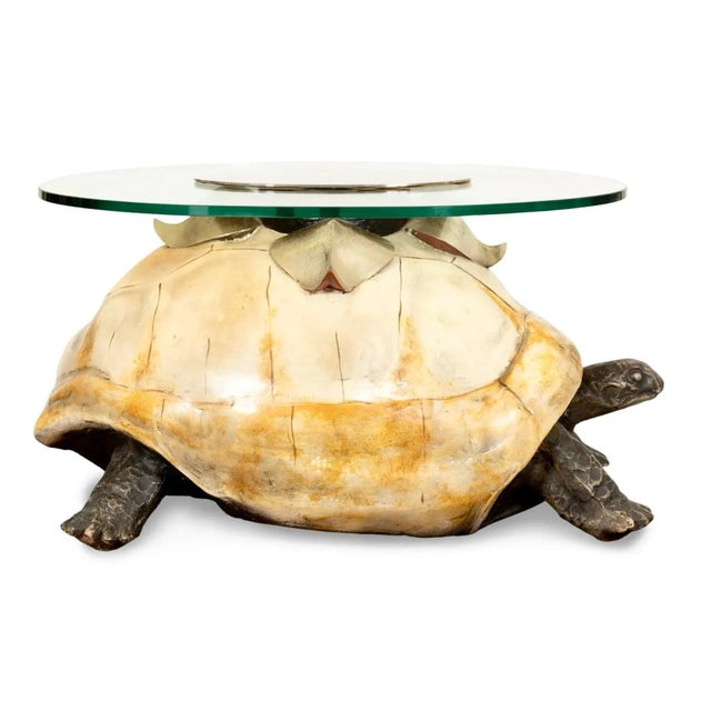 Light Yellow Anthony Redmile Composition Tortoise-Form Coffee Table For Sale - Image 8 of 8