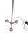 Copper 1990s Post-Modern Memphis Style Torchier Floor Lamp Sculptural Design Copper Aluminum For Sale - Image 8 of 18