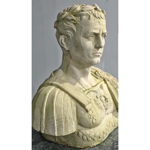 Large Stone Gladiator Bust, 1930 For Sale - Image 3 of 8