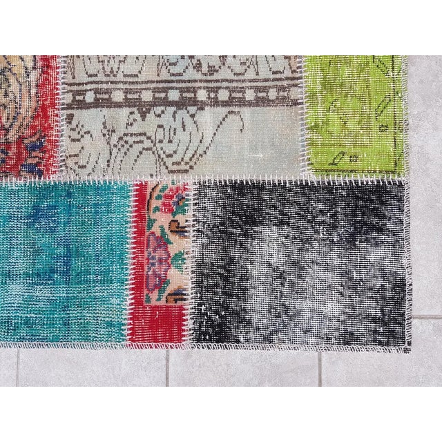 Mid 20th Century Bohemian Anatolian Wool Runner Rug For Sale - Image 4 of 10