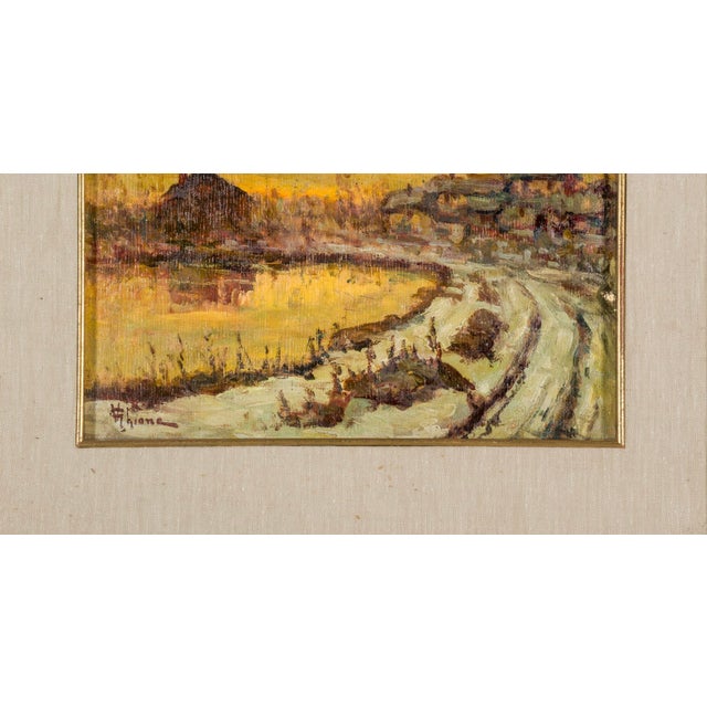 Celestino Ghione, 1890s, Oil & Walnut, Framed For Sale - Image 4 of 5