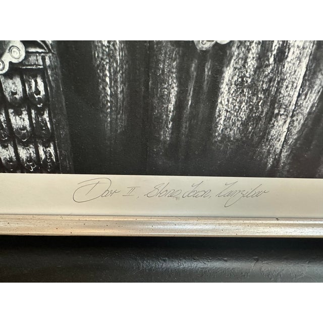 Contemporary David Ballam Signed Print, 4/50, Door Ii, Stone Door, Zanzibar For Sale - Image 3 of 5