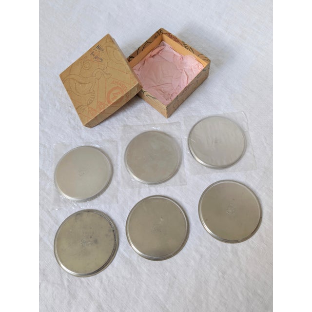 1930s Engraved Pewter Glass Coasters by Just Andersen, 1930s, Set of 12 For Sale - Image 5 of 16