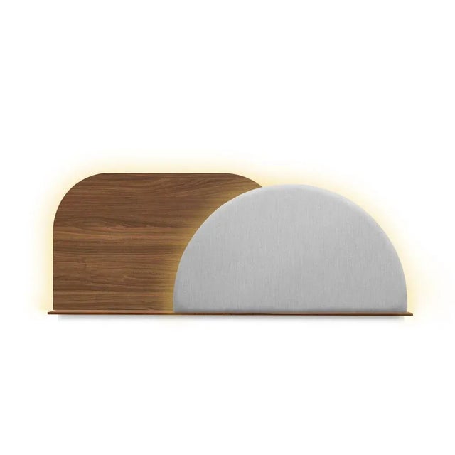 Alba Headboard in Walnut by Daniel García Sánchez for Woodendot For Sale - Image 11 of 11