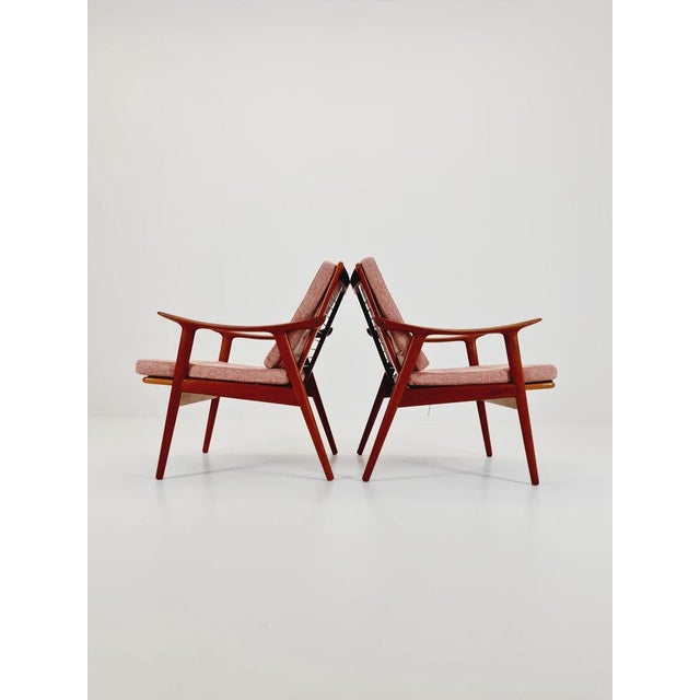 Brown Mid-Century Scandinavian Teak Lounge Chair by Fredrik Kayser for Vante, 1950s For Sale - Image 8 of 11