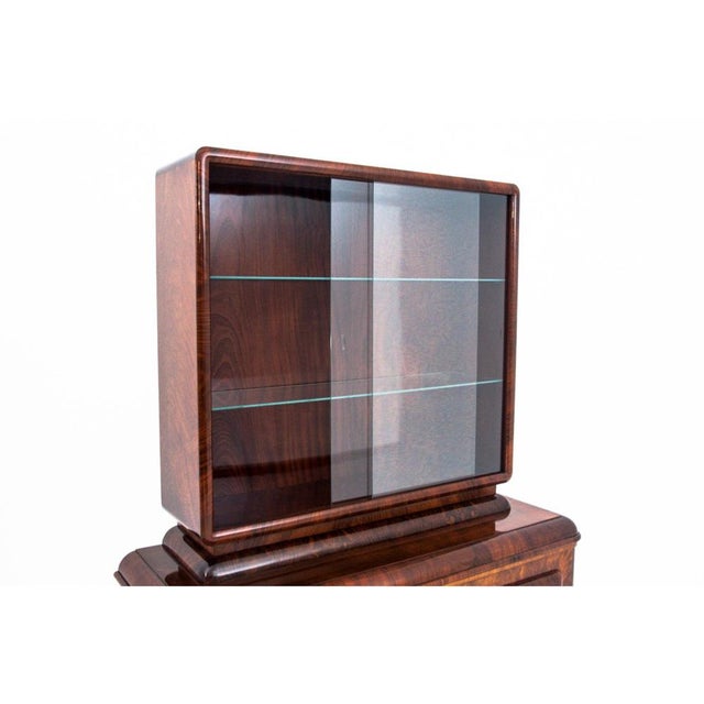 Art Deco Display Cabinet, Poland, 1940s For Sale - Image 3 of 15